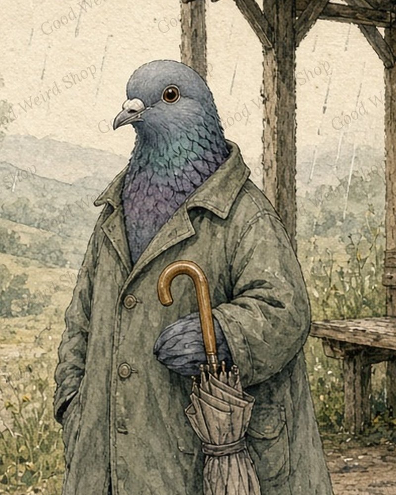 A Day In The Rain, close-up detail