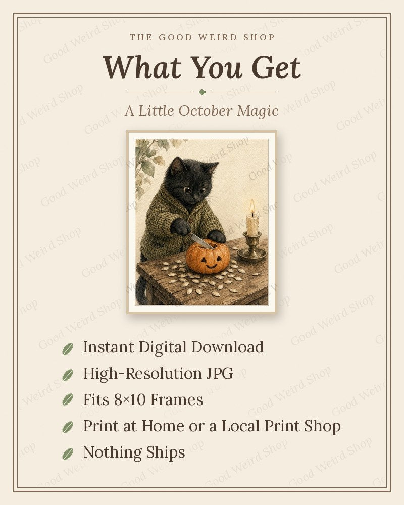 A Little October Magic, what you get: 8x10 printable digital download