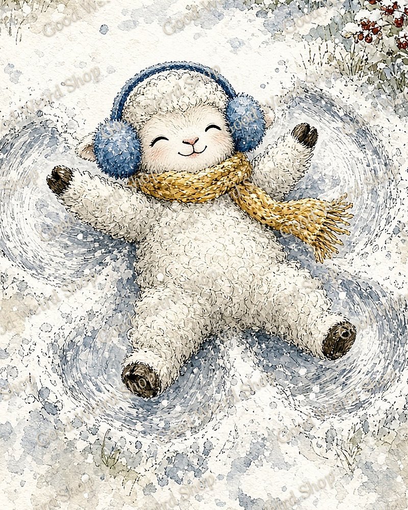 A Perfect Snow Angel, close-up detail