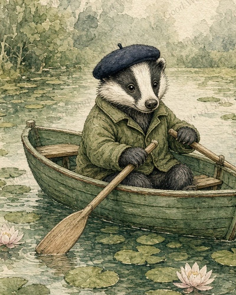 A Quiet Little Crossing, close-up detail