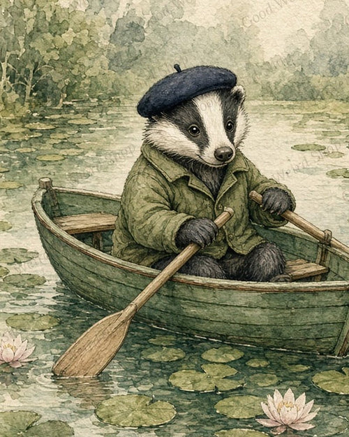 A Quiet Little Crossing, close-up detail