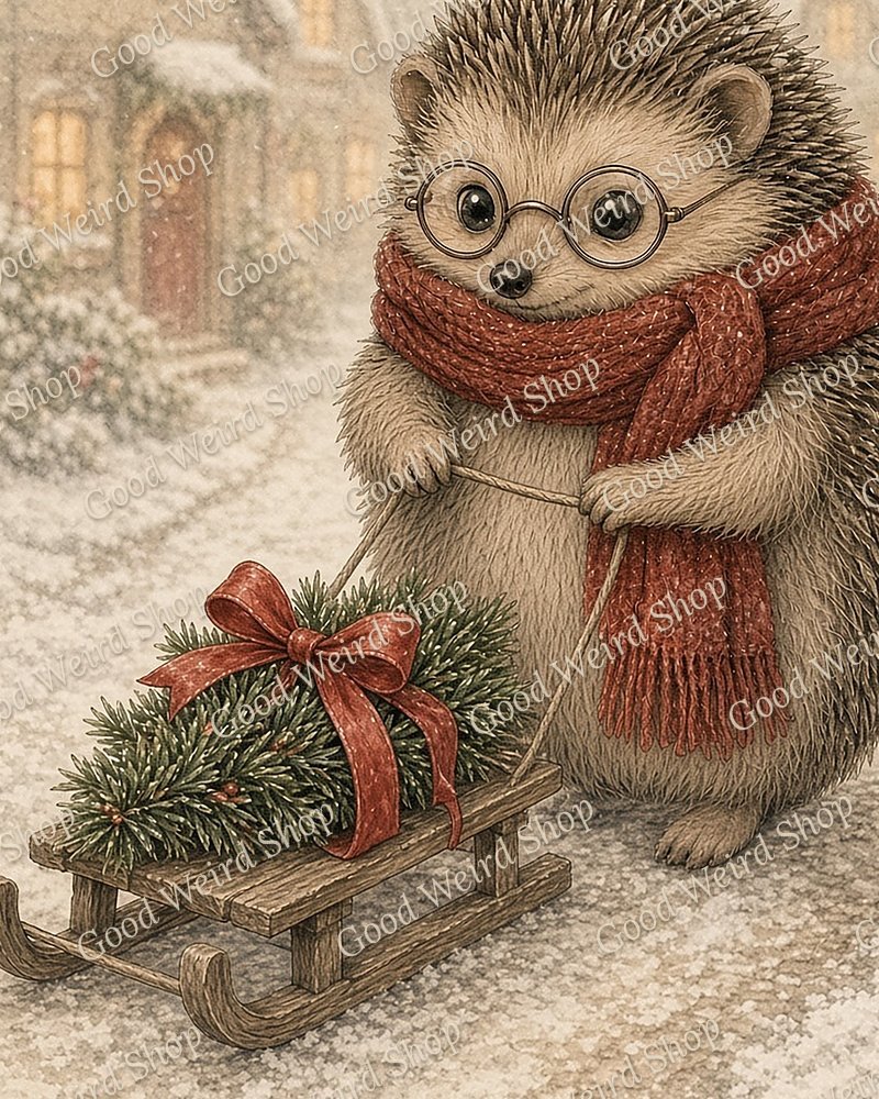 Bringing Home the Tree, close-up detail