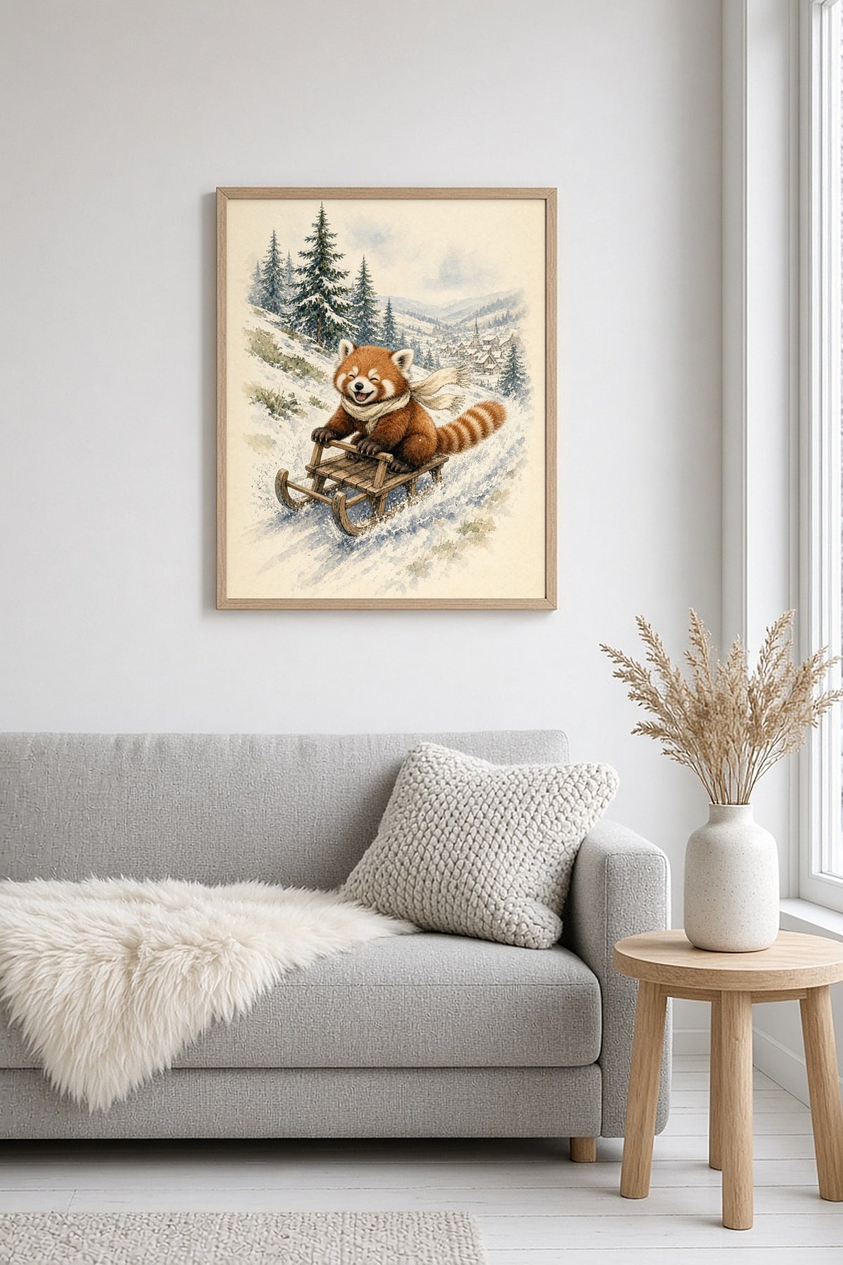 Hold On Tight framed 8x10 digital illustration from The Good Weird Shop