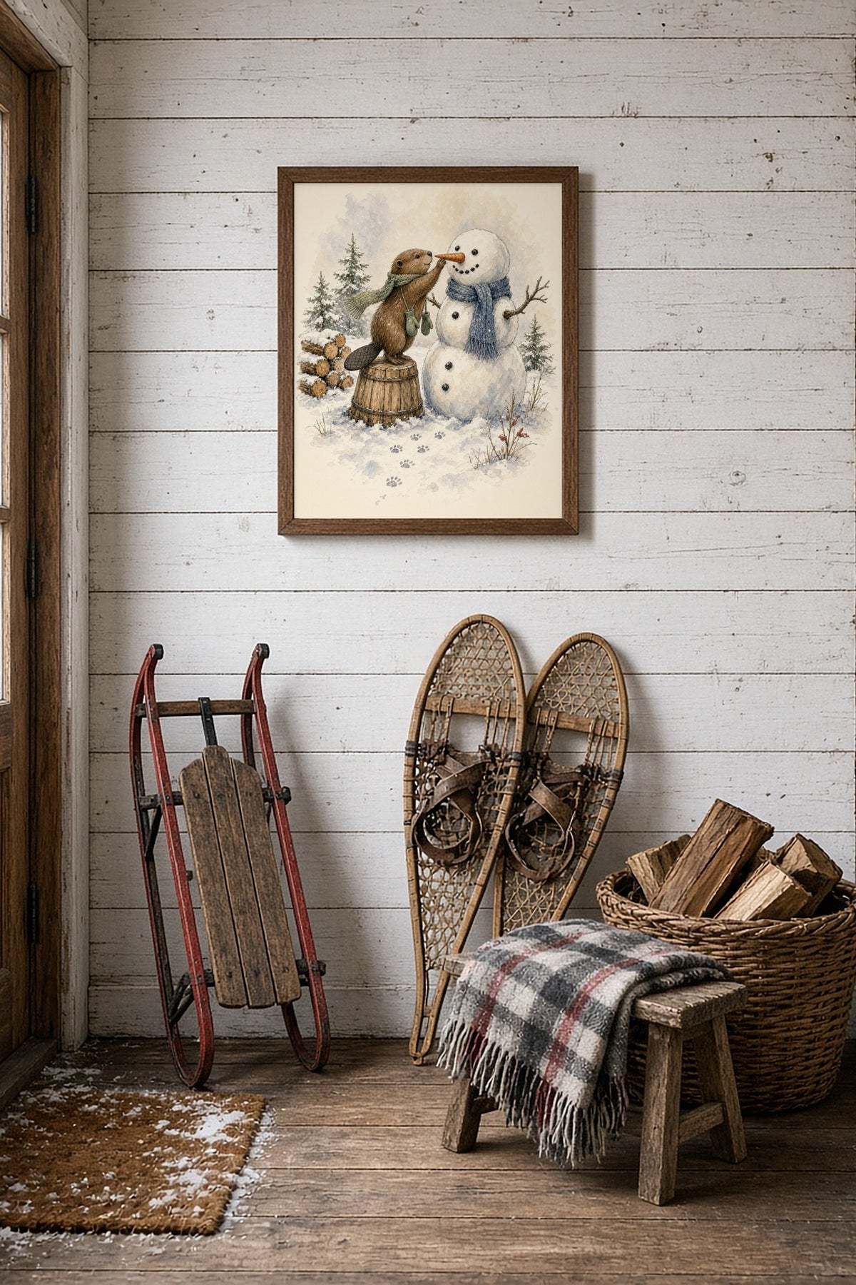 The Finishing Touch framed 8x10 digital illustration from The Good Weird Shop