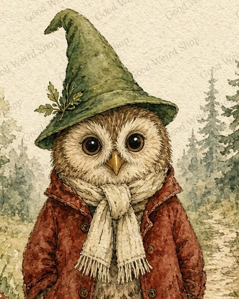 The Keeper of the Woodland Path, close-up detail
