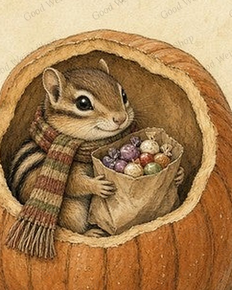 The Pumpkin Hideaway, close-up detail